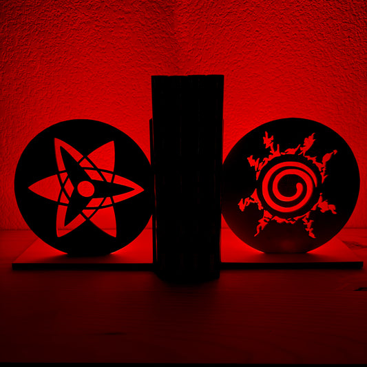 Serre-livres Sharingan & sceau de Naruto lumineux
